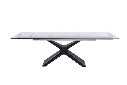 [DT1716-BLK] West Extendable Dining Table