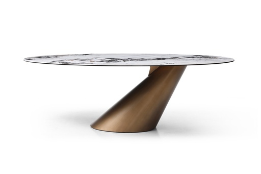 [DT1931-BRZ] Alondra Oval Dining Table