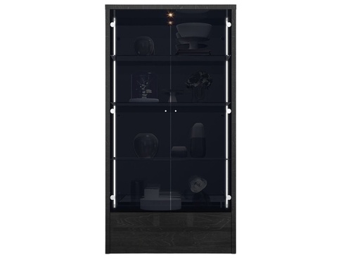 [CB1673-GRY] Los Angeles Vitrine Cabinet