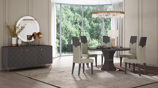 [DT1727-GRY] Turin Round Dining Table Top