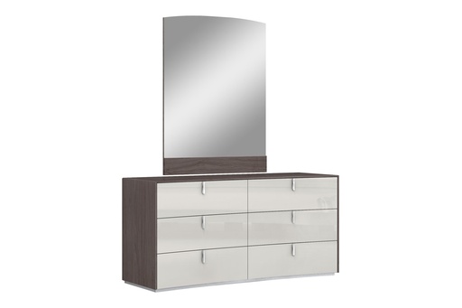 [MR1754-CNUT/LGRY] Berlin Rectangular Mirror