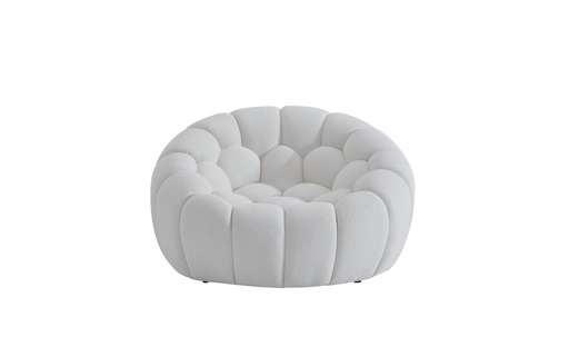 [CH2044F-WHT] Nest Curved Armchair