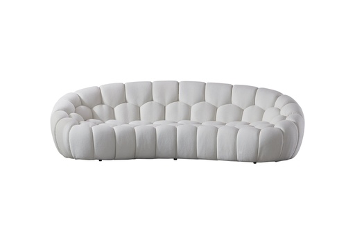 [SO2044F-WHT] Nest Curved 3 Seater Sofa