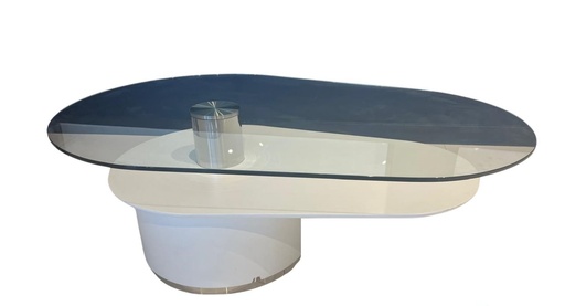 [CT1660-WHT] Mandarin round Coffee Table