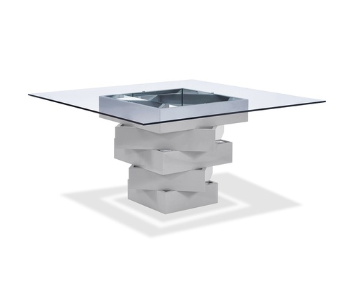 [DT1402-GRY] Carson Square Dining Table