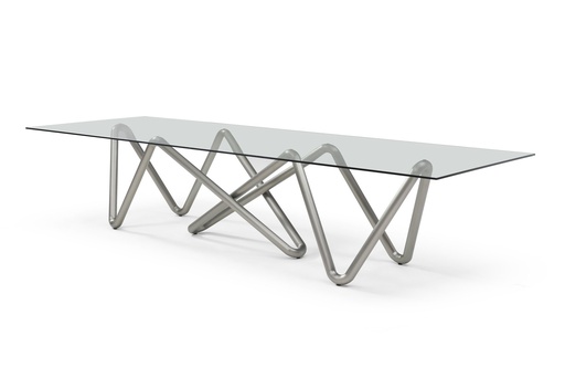 [DT2035-NKL] Anaconda Rectangular Dining Table
