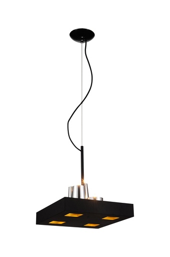 [PL1491-BLK] Cesar Pendant Lamp Black Stainless Steel