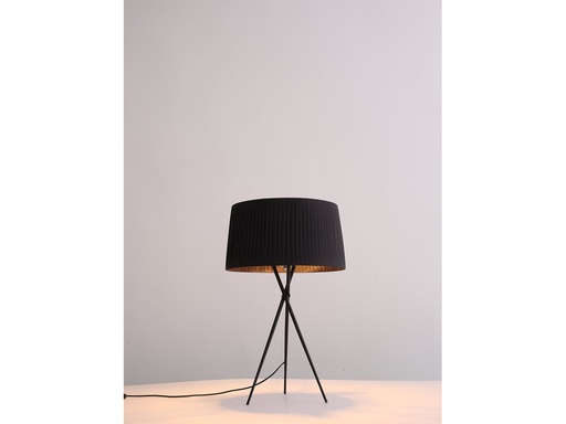[TL1506-BLK] Paige Table Lamp Black Carbon Steel and Fabric