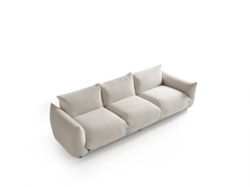 [SO2068F-WHT] Solea 3 Seater Sofa