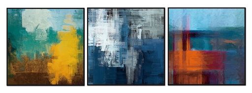 [AW1849] Terra 3-Piece 28"x28" Wall Art