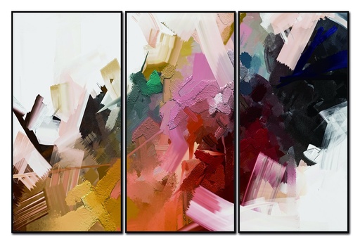 [AW1855] Luz 3-Piece 48"x24" Wall Art
