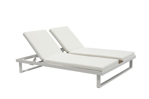 [CL1572-WHT] Sandy Double Lounge Chair