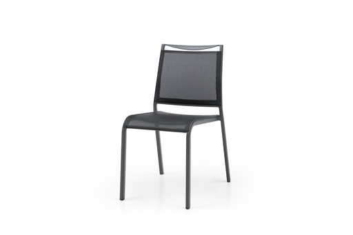 [DC1566-GRY] Aloha Indoor/Outdoor Stackable Dining Chair