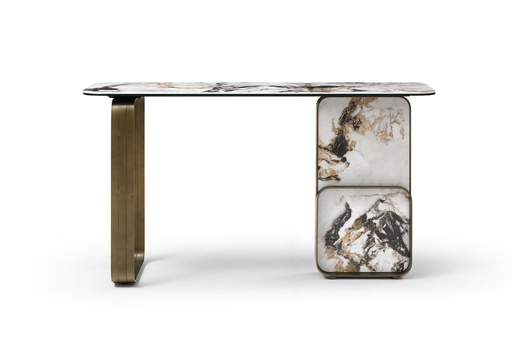 [CO1884-WHT/BLK/GLD] Kora Console