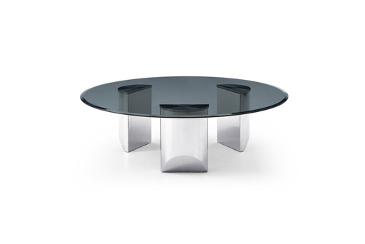 [CT1934-SLV] Naomi Round Coffee Table